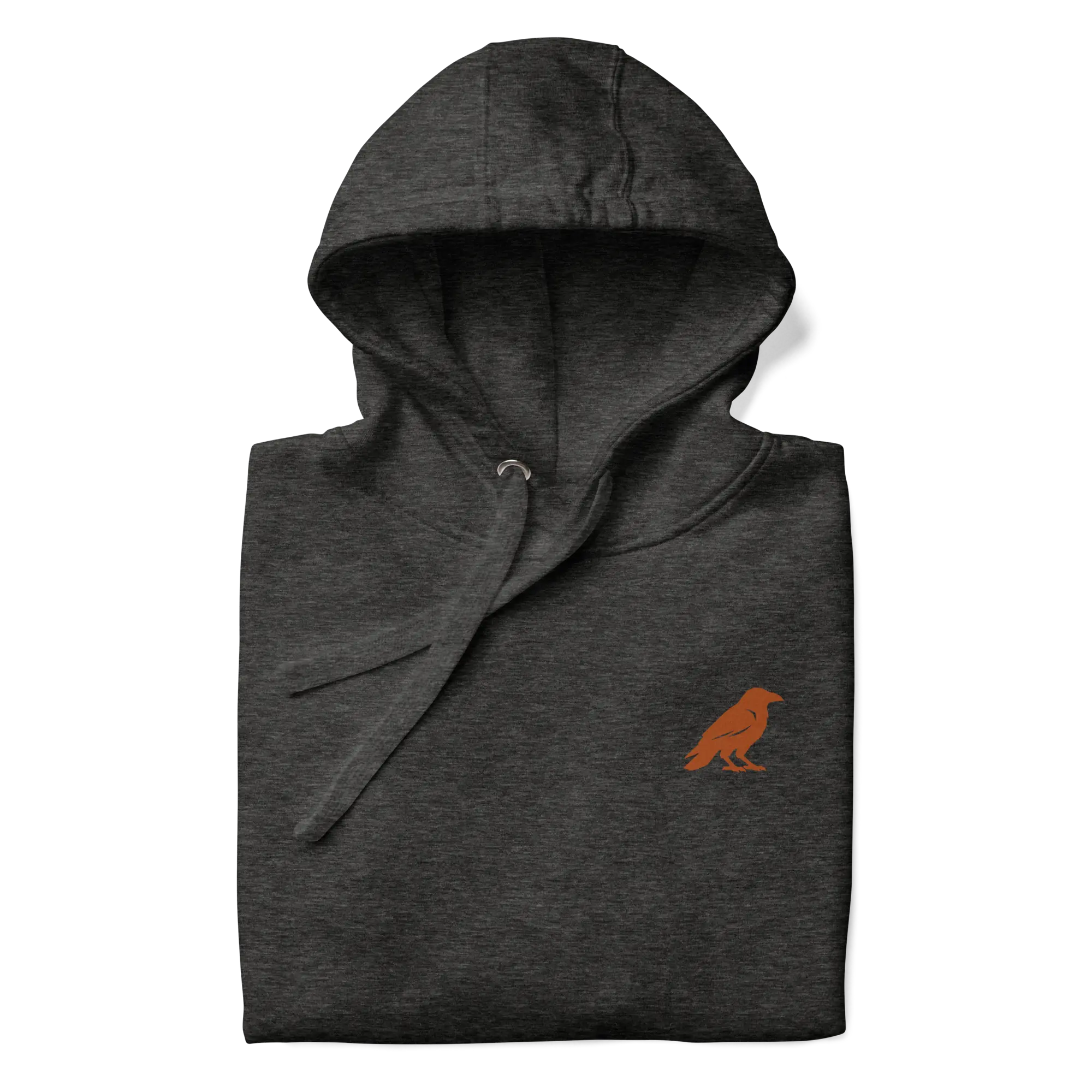 blkfog-standard-issue-hoodie-charcoal-folded BLKFOG charcoal hoodie folded premium heavyweight fabric detail