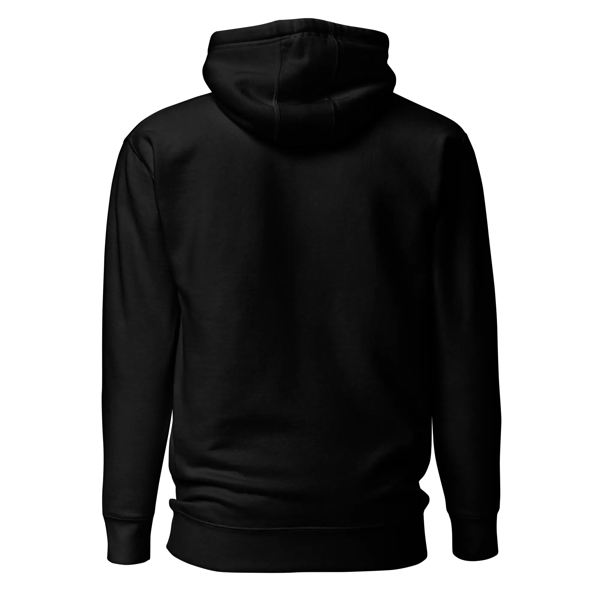 blkfog-standard-issue-pullover-hoodie-back Back of BLKFOG Standard Issue black pullover hoodie