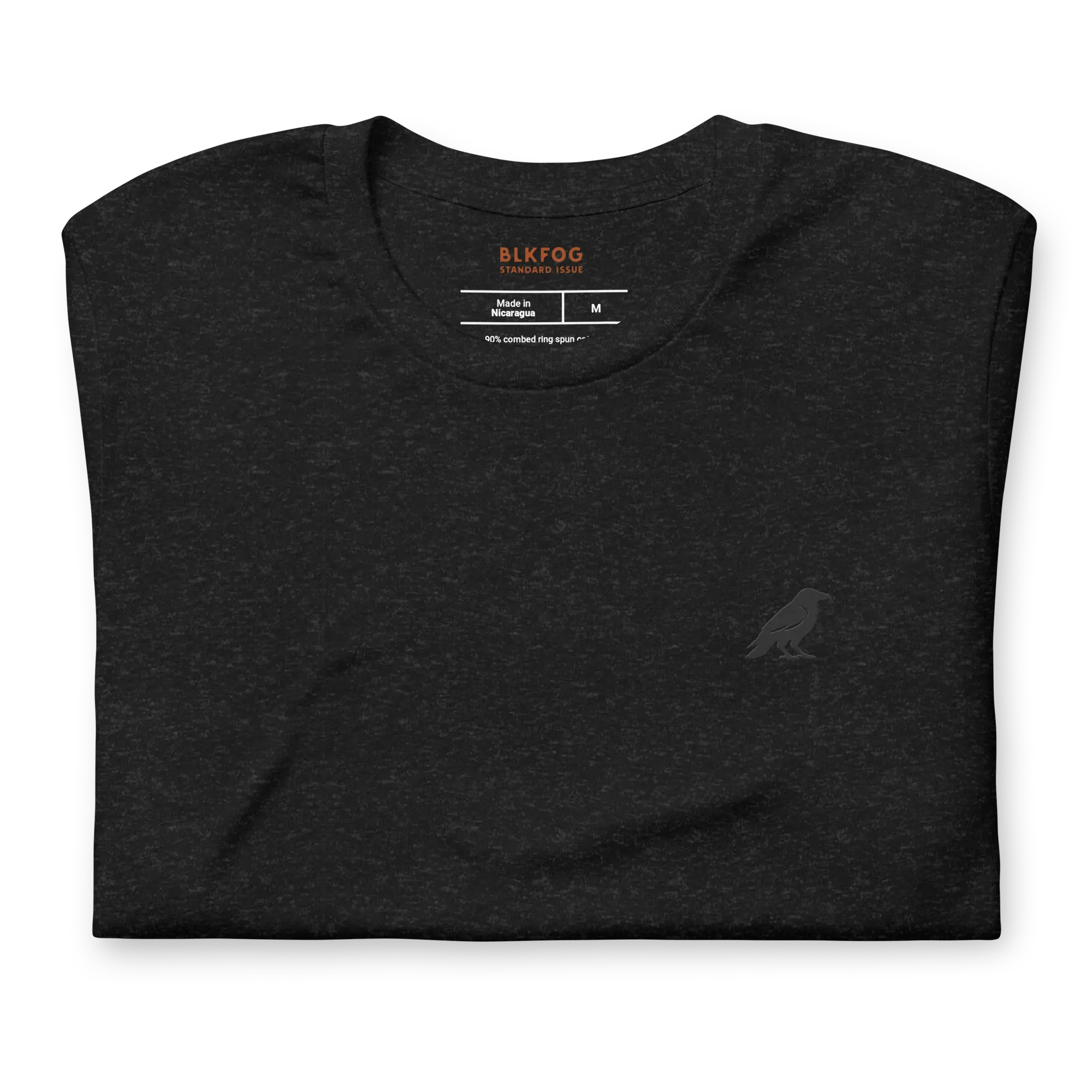 blkfog-standard-issue-stealth-tee-flat-lay BLKFOG Standard Issue Stealth tee black flat lay view minimalist workwear shirt