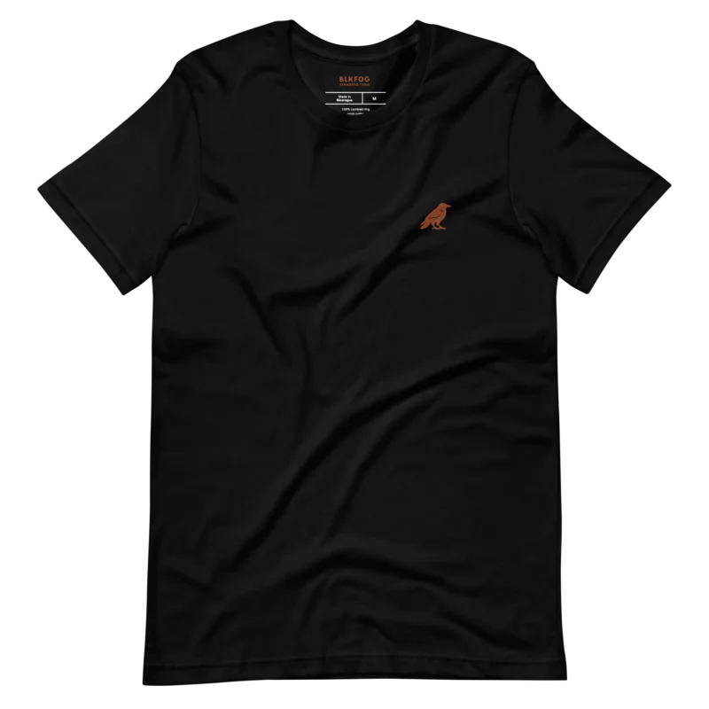 BLKFOG Standard Issue black workwear tee front view